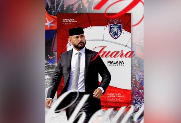 Agong zahir ucapan tahniah kepada JDT juarai Piala FA kali keempat berturut-turut