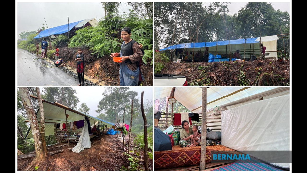 Penduduk Pasir Linggi bina bangsal buluh sepanjang Monsun Timur Laut<