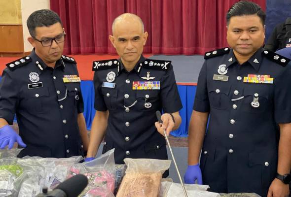 Serbuan rumah teres bongkar pusat pembungkusan dadah RM10.4 juta