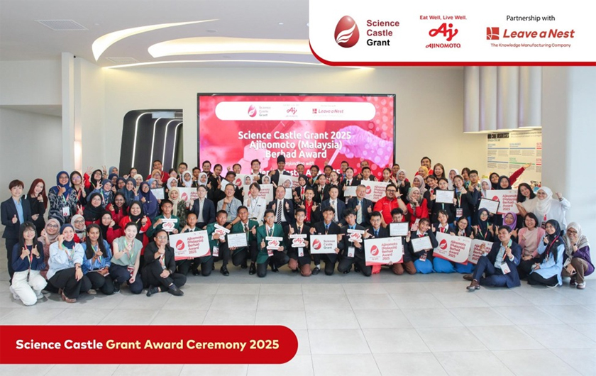 AMB berhasrat menggalakkan pendidikan STEM dengan memupuk pendidikan berasaskan sains dan inovasi dalam kalangan penyelidik muda masa depan. – Foto Ajinomoto Malaysia Bhd