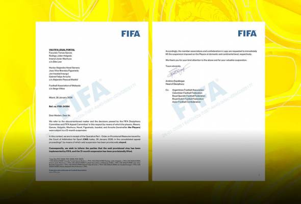 Keputusan CAS: FIFA maklum ahli bersekutu - FAM