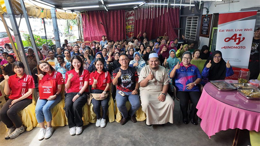AMB mempromosikan kesihatan yang baik melalui kempen Bersahur Bersama Seri-Aji®️ dengan mengumpul dana bagi menyokong keluarga yang memerlukan. – Foto Ajinomoto Malaysia Bhd
