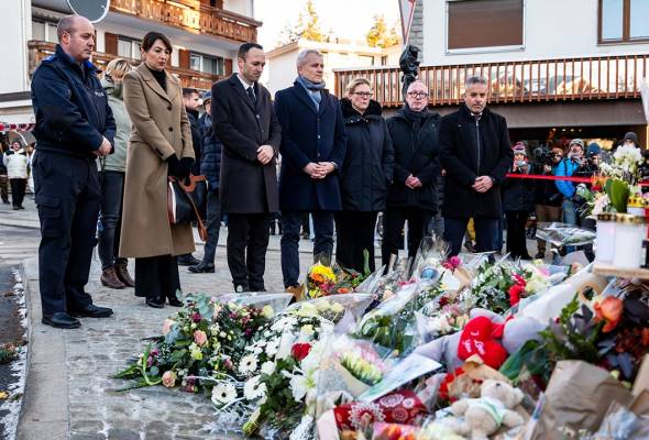 Polis kenal pasti semua 40 mangsa kebakaran bar di pusat peranginan ski Switzerland