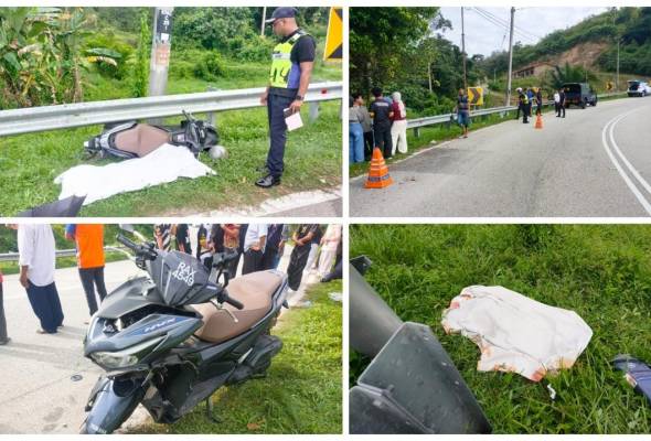 Dua pelajar UiTM Rembau maut motosikal dinaiki terbabas